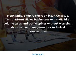 This image shows Shopify's key point for consideration. 